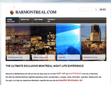 Tablet Screenshot of barmontreal.com